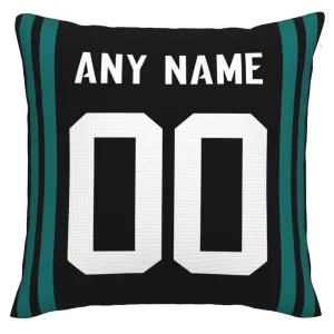 Custom J.Jaguars Pillow Decorative Throw Pillow Case - Print Personalized Football Team Fans Name & Number Birthday Gift Football Pillows