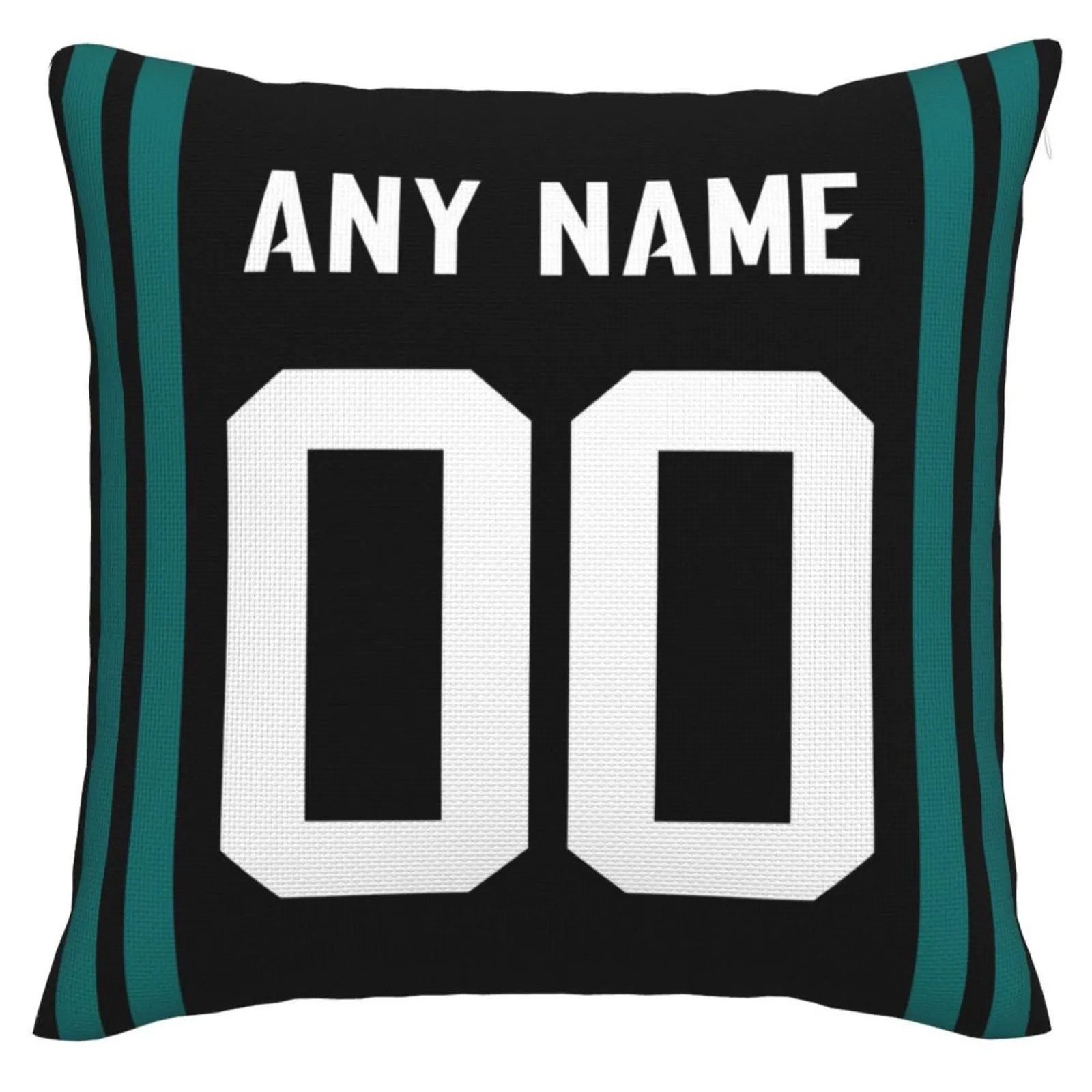 Custom J.Jaguars Pillow Decorative Throw Pillow Case - Print Personalized Football Team Fans Name & Number Birthday Gift Football Pillows