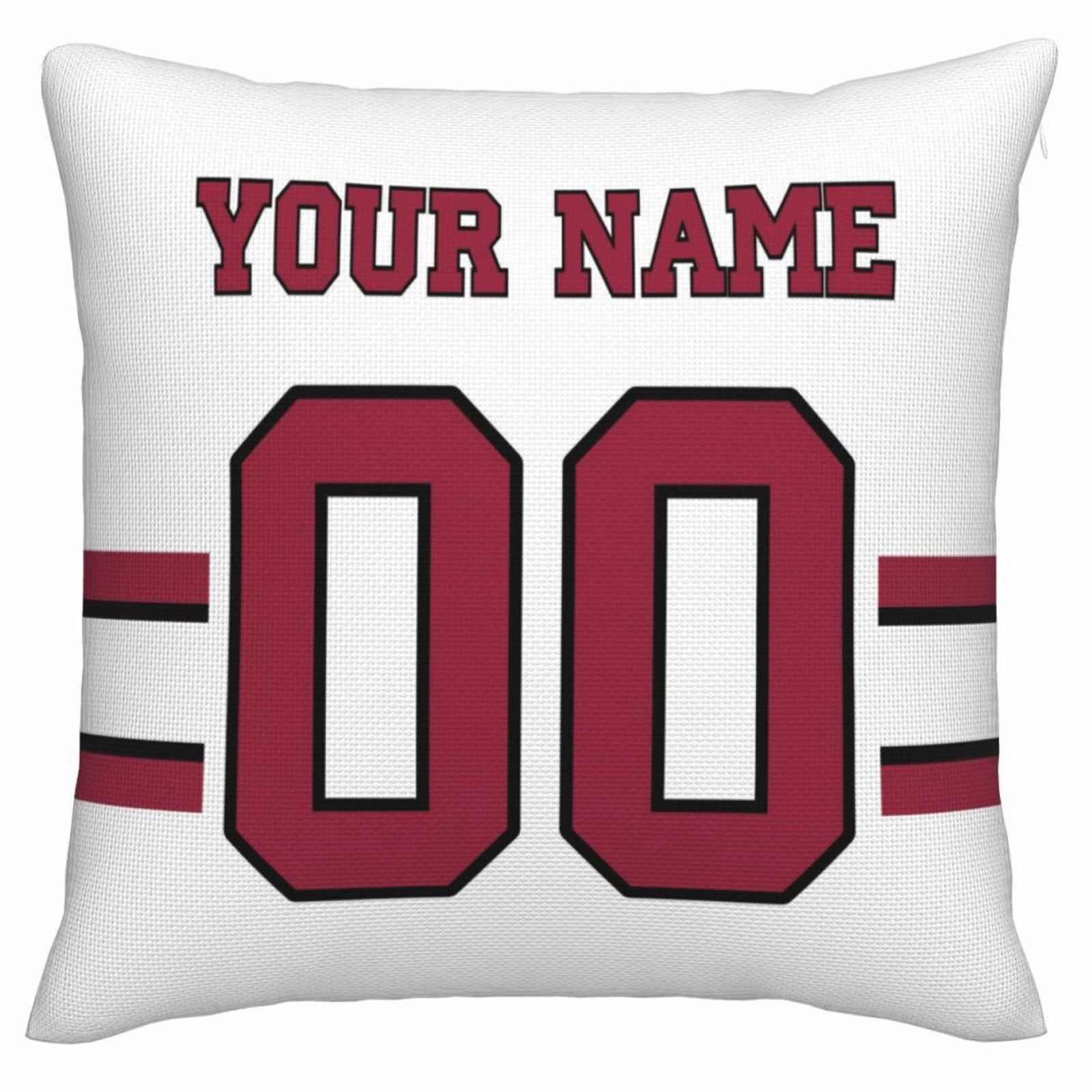 Custom A.Cardinals Pillow Decorative Throw Pillow Case - Print Personalized Football Team Fans Name & Number Birthday Gift Football Pillows