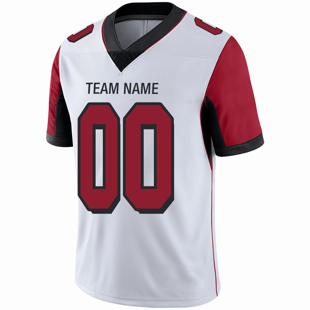 Custom A.Falcon Men's Football American White Vapor Limited Stitched Jersey