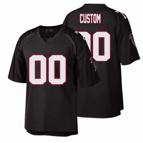 Custom A.Falcons Throwback Stitched Black M&N 1992 Retired Jersey