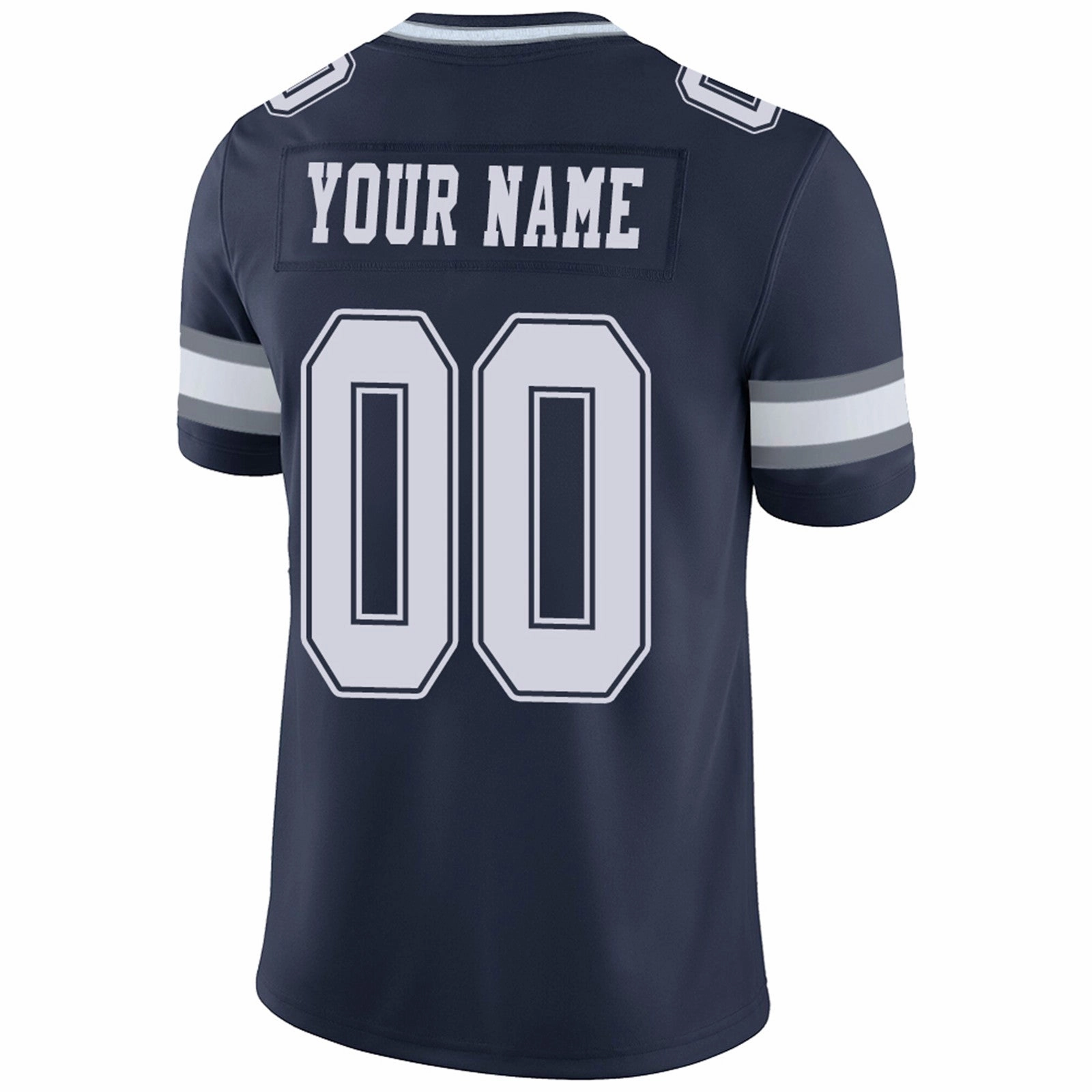 Custom D.Cowboys Football Jerseys Team Player or Personalized Design Your Own Name for Men's Women's Youth Jerseys Navy