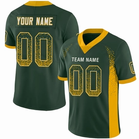 Custom GB.Packers Stitched American Football Jerseys Personalize Birthday Gifts Green Jersey