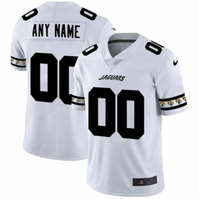 Custom J.Jaguars White Team Logo Vapor Limited Jersey Stitched American Football Jerseys