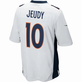 D.Broncos #10 Jerry Jeudy White Game Jersey Stitched American Football Jerseys