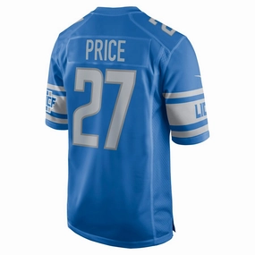 D.Lions #27 Bobby Price Blue Player Game Jersey Stitched American Football Jerseys