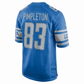 D.Lions #83 Kalil Pimpleton Blue Player Game Jersey Stitched American Football Jerseys