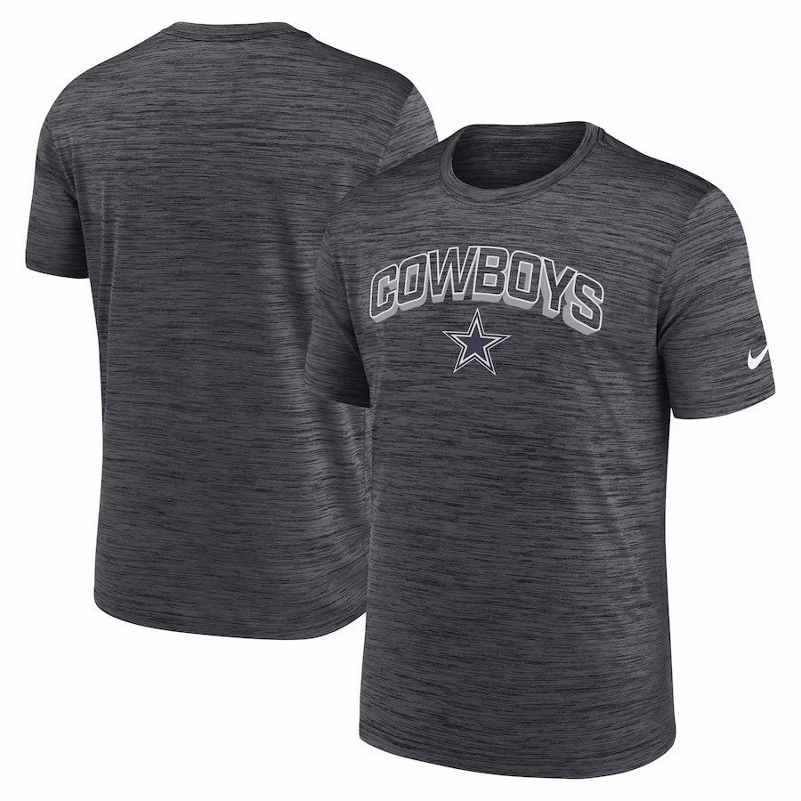 Dallas Cowboys NFL Nike Velocity Performance T-Shirt - Charcoal