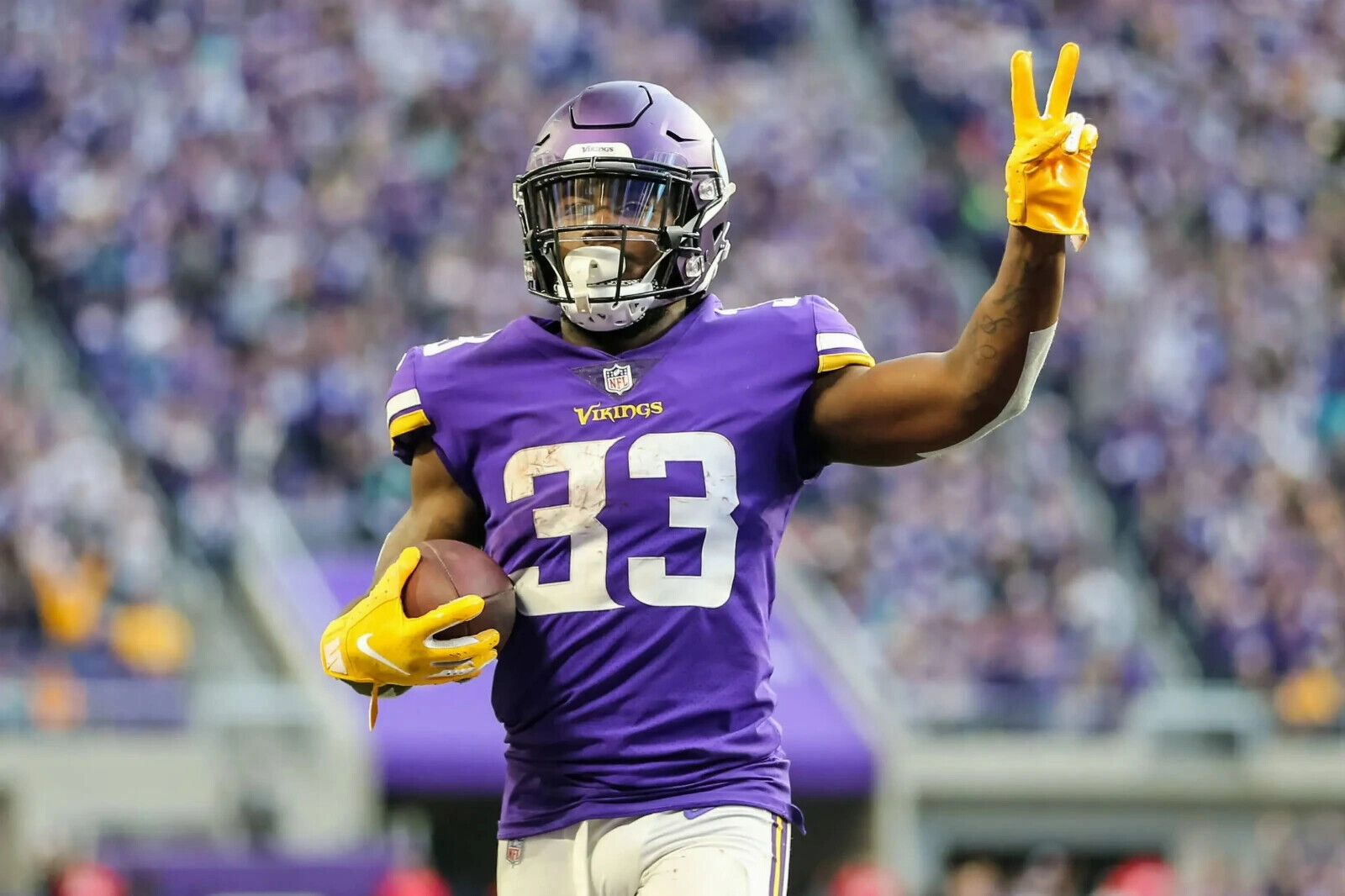 Dalvin Cook Signed Minnesota Vikings Nike NFL Replica Game Jersey (Beckett) R.B.