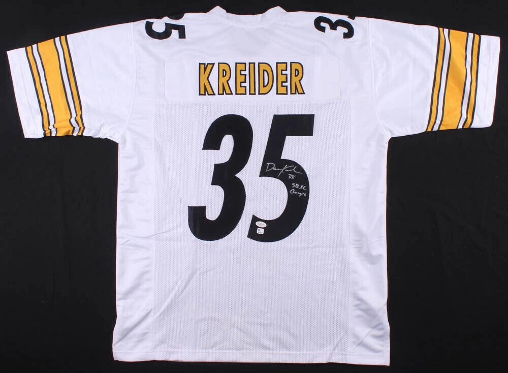 Dan Kreider Signed Pittsburgh Steelwes Jersey Inscibd SBXL Champs (JSA Hologram)