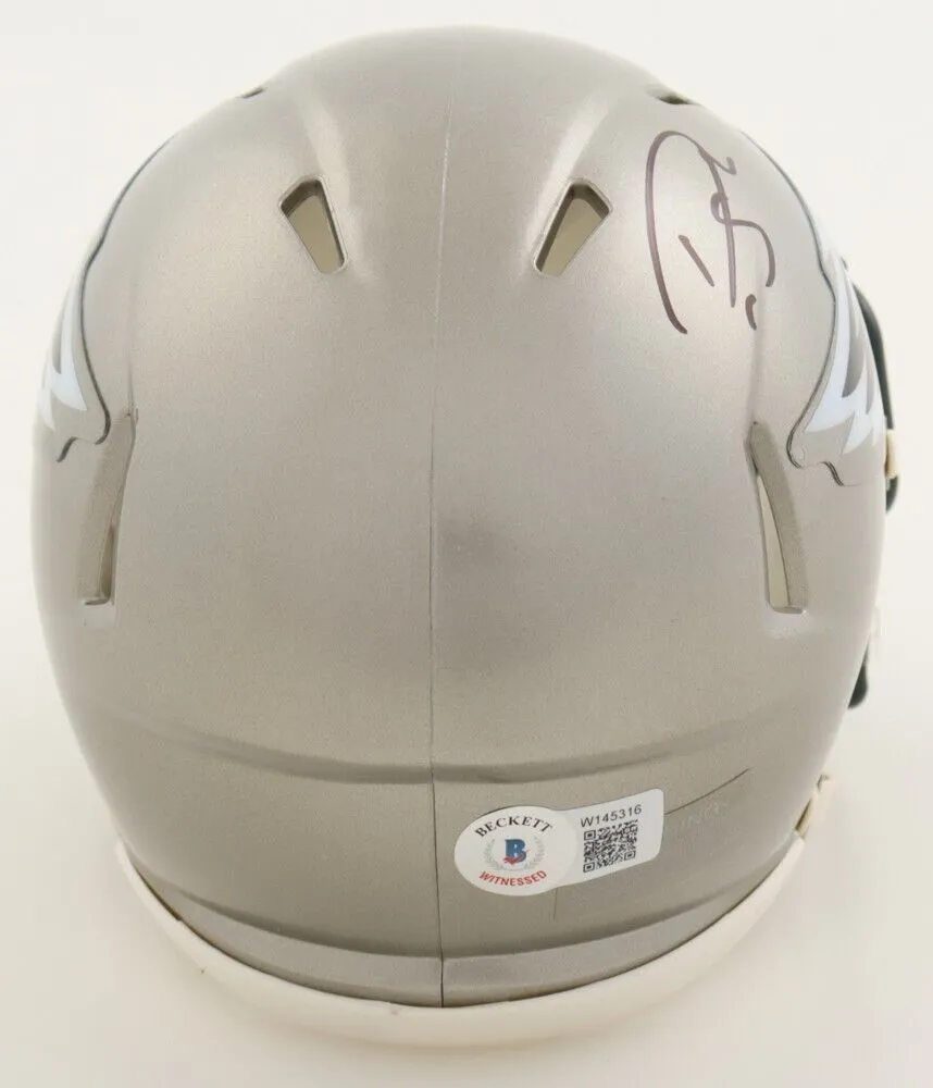 Darius Slay Signed Philadelphia Eagles Mini Helmet (Beckett) 5xPro Bowl Corner