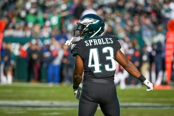 Darren Sproles Signed Philadelphia Eagles Jersey (Beckett COA) Super Bowl Champ