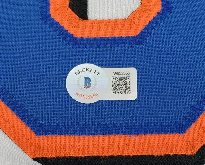 Darryl Strawberry Signed Mets Jersey (Beckett) 4x New York World Series Champion