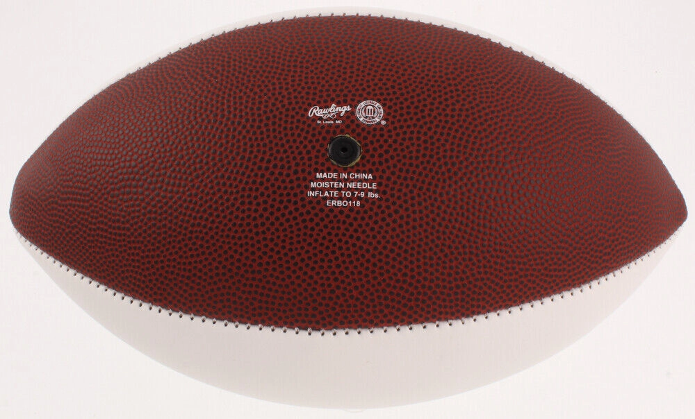 Darryl Talley Signed West Virginia Mountaineers Logo Football (JSA COA) Bills LB