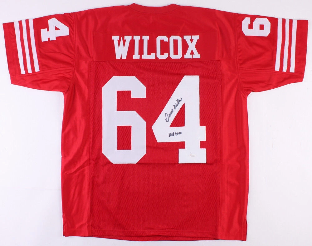Dave Wilcox Signed San Francisco 49ers Jersey Inscribed "HOF 2000" (JSA COA) L.B