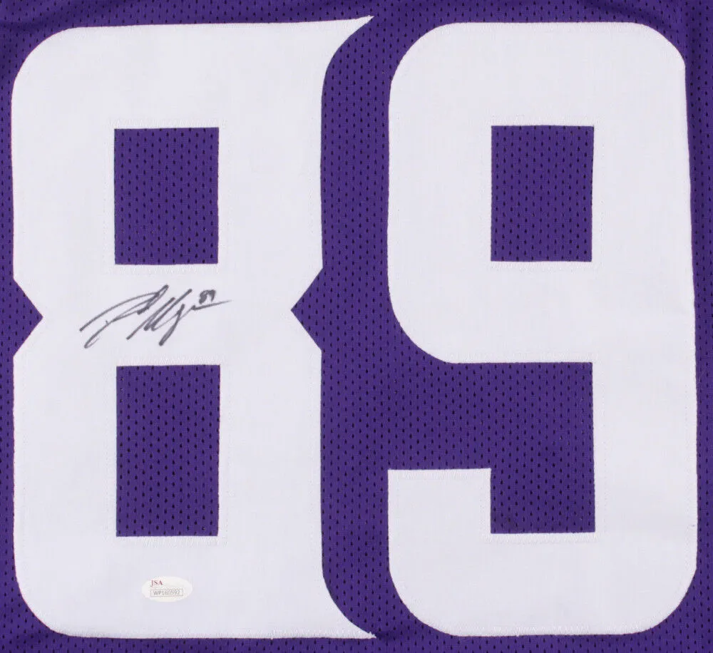 David Morgan II Signed Vikings Jersey (JSA COA) Minnesota Tight End /6th Rd Pick