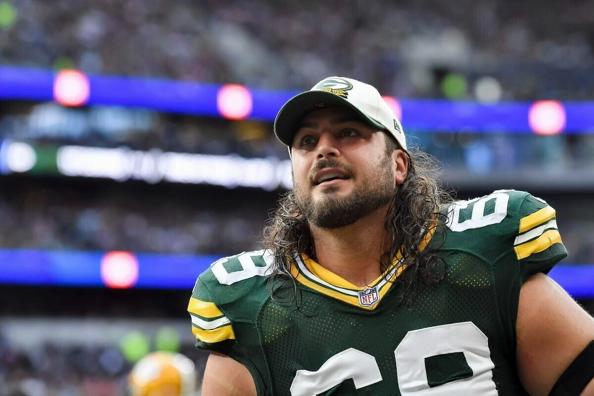 David Bakhtiari Signed Green Bay Packer Custom Photo Jersey (Beckett) All Pro OT