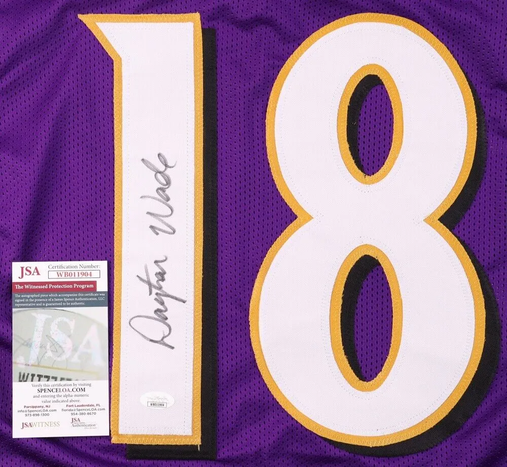 Dayton Wade Signed Baltimore Ravens Jersey (JSA COA) 2024 Rookie Wide Receiver