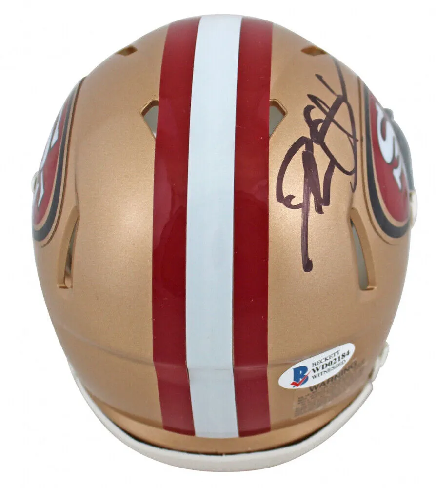 Deion Sanders Signed San Francisco 49ers Mini Helmet (Beckett COA) 8xPro Bowl DB