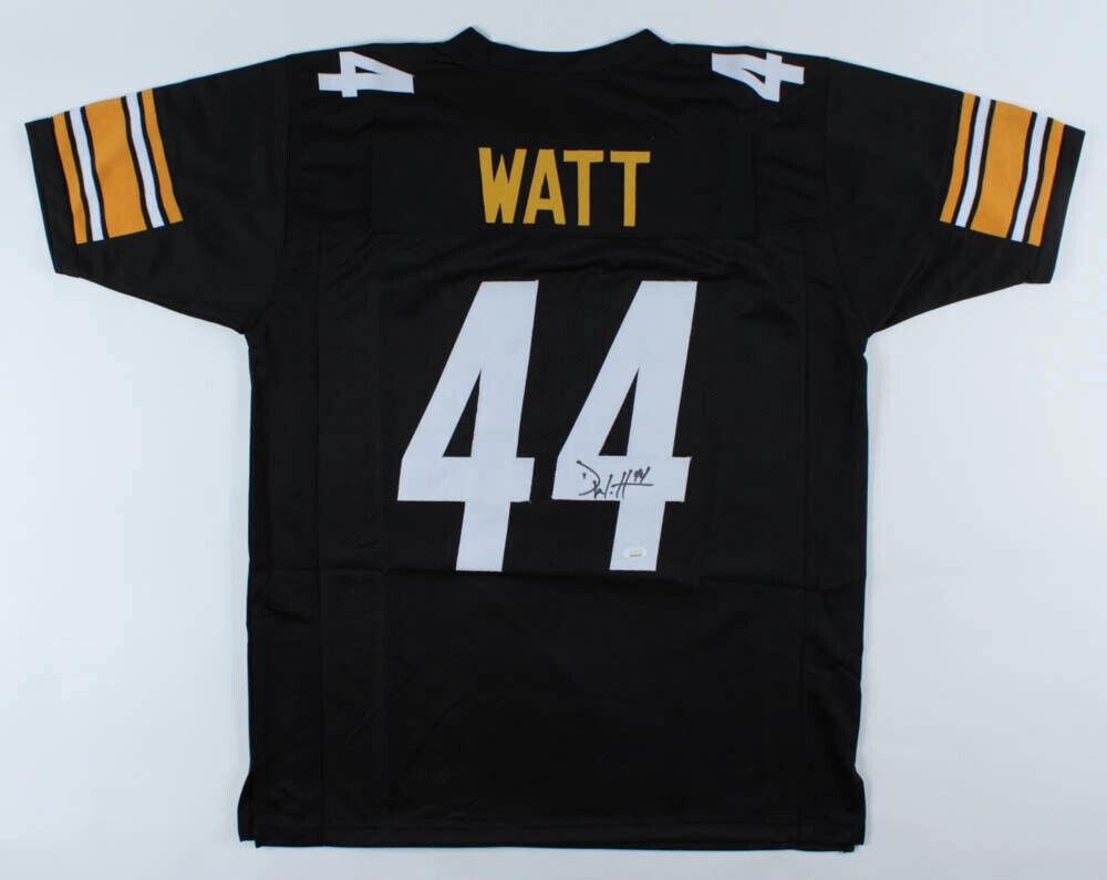 Derek Watt Signed Steeler Black Road Jersey (JSA COA) Pittsburgh Starting F..B.