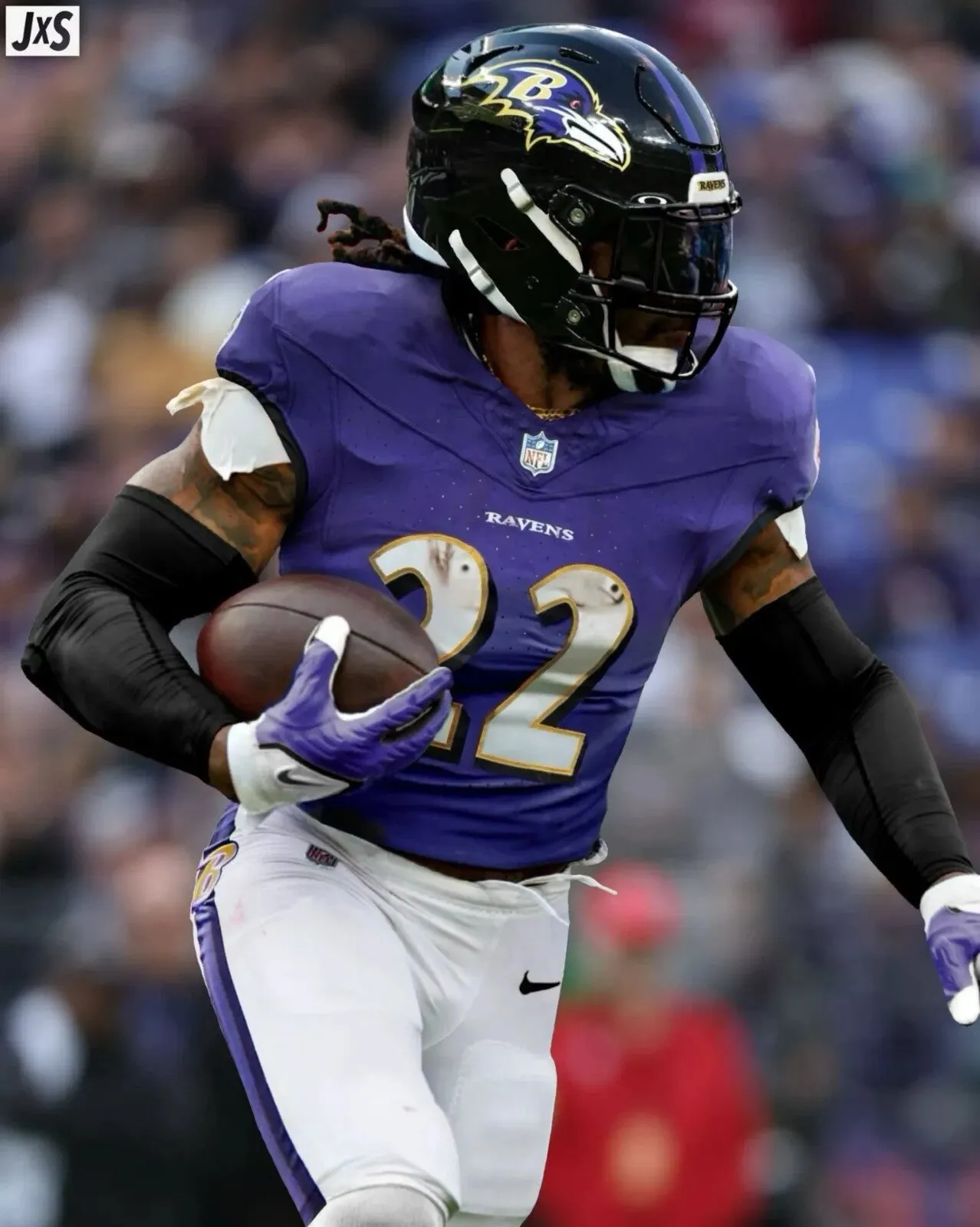 Derrick Henry Signed Baltimore Ravens Purple Jersey (JSA COA) Ex-Alabama RB