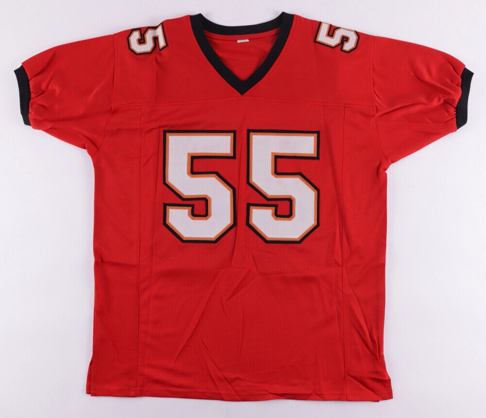 Derrick Brooks Signed Tampa Bay Buccaneers Red Road Jersey (JSA COA) Ex FSU L.B.
