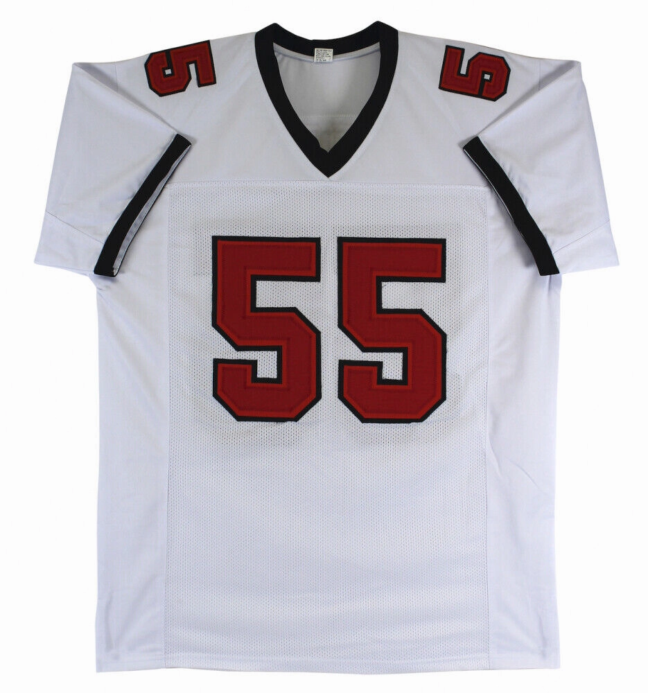 Derrick Brooks Signed Tampa Bay Buccaneers White Home Jersey (Beckett Hologram)