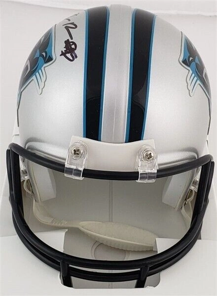 Derrick Brown Signed Carolina Panthers Mini Helmet (JSA COA) Auburn Def. Tackle