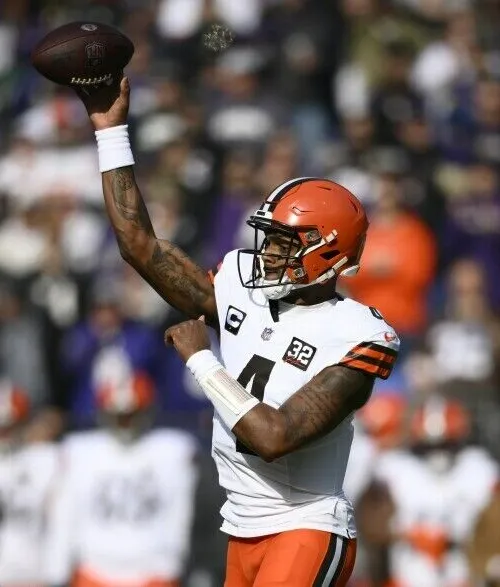 Deshaun Watson Signed Cleveland Browns 35"x43" Framed Jersey Beckett /All Pro QB