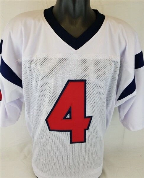 Deshaun Watson Signed Houston Texans Jersey (Beckett COA) Former Clemson Q.B.
