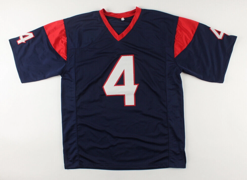Deshaun Watson Signed Houston Texans Jersey (Beckett COA) Former Clemson Q.B.
