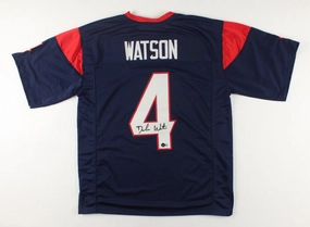Deshaun Watson Signed Houston Texans Jersey (Beckett COA) Former Clemson Q.B.