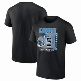 Detroit Lions NFL Bud Light T-Shirt - Black