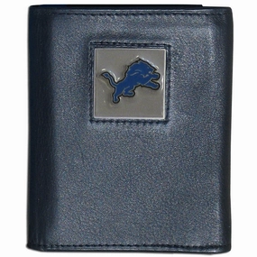 Detroit Lions NFL UK FineGrain Leather Wallet
