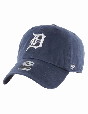 Detroit Tigers '47 MLB Team Clean Up Strapback Hat - Navy