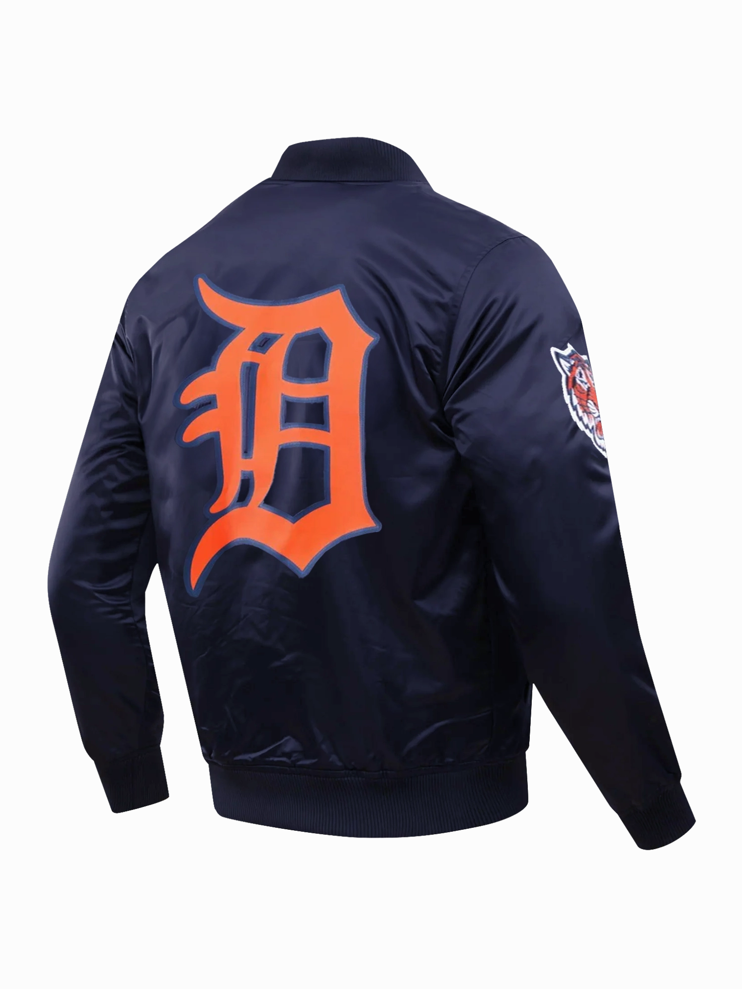 Detroit Tigers Pro Standard MLB Team Classic Satin Button Jacket - Navy