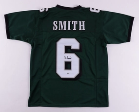 DeVonta Smith Signed Philadelphia Eagles Jersey (Beckett COA) 2021 1st Rd Pk WR