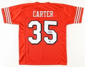 Dexter Carter Signed San Francisco 49ers Jersey (Beckett) Super Bowl XXIX Champ