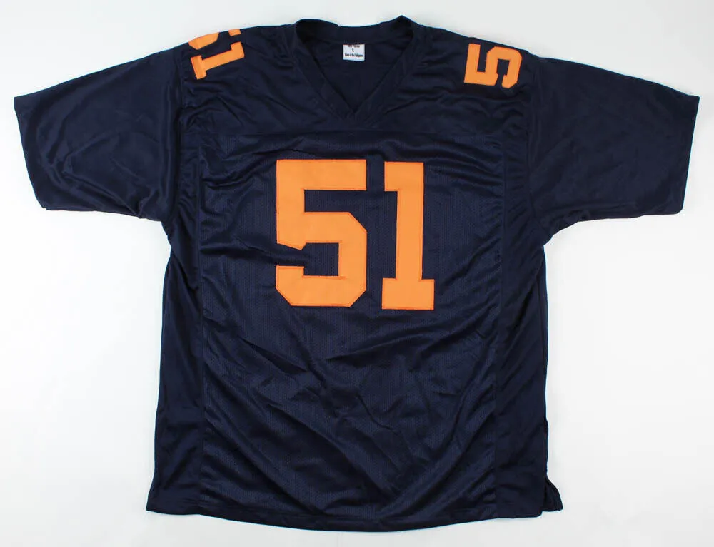 Dick Butkus Signed Chicago Bears Color Rush Jersey (JSA Hologram) 8Pro Bowl L.B
