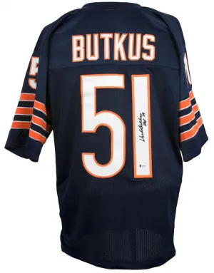 Dick Butkus Signed Chicago Bears Jersey (Beckett COA) 8Pro Bowl (19651972)