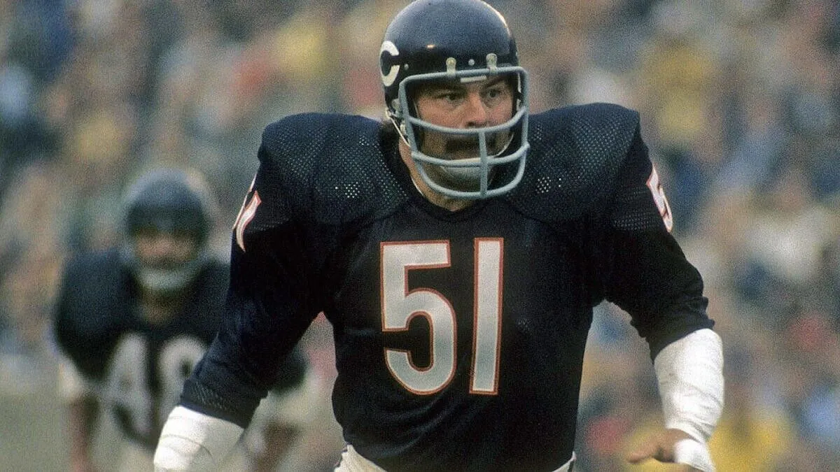 Dick Butkus Signed Chicago Bears Jersey Inscribed Inscribed "HOF 79" (JSA COA)
