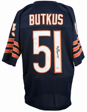 Dick Butkus Signed Chicago Bears Jersey (Beckett COA) 8Pro Bowl (19651972)