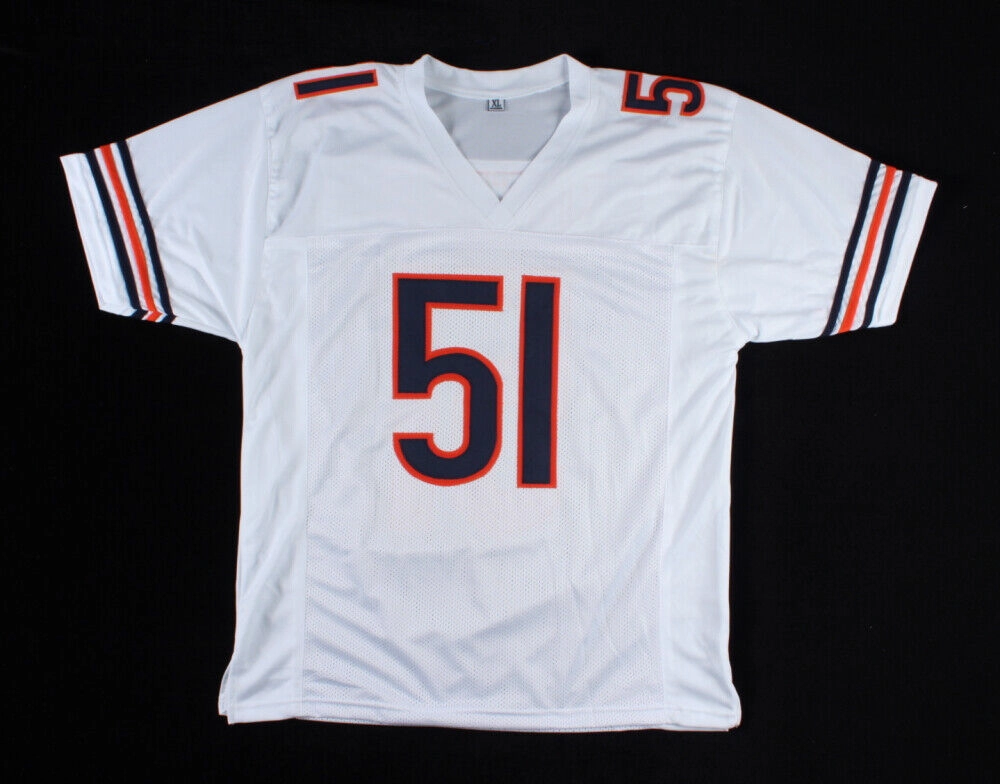 Dick Butkus Signed Chicago Bears Jersey (Beckett COA) 8Pro Bowl Linebacker