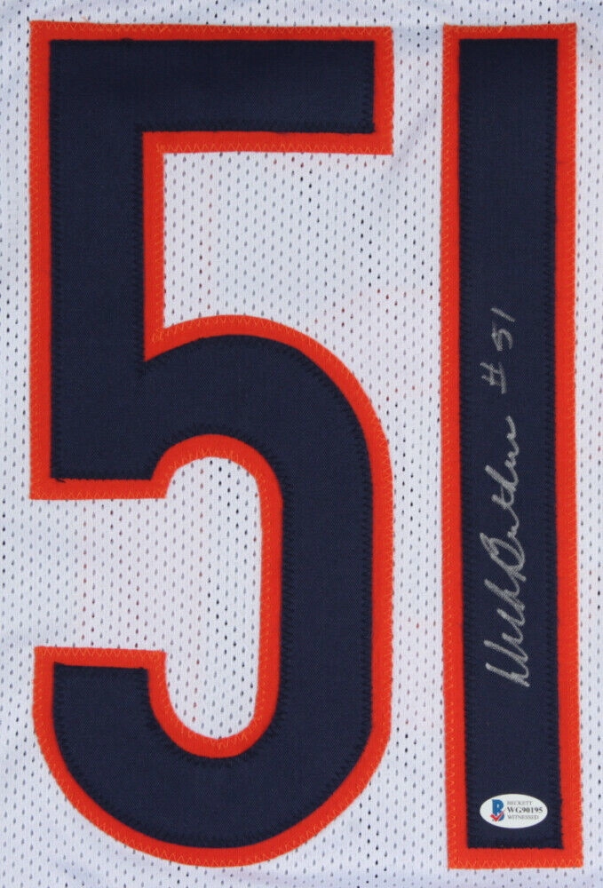 Dick Butkus Signed Chicago Bears Jersey (Beckett COA) 8Pro Bowl Linebacker