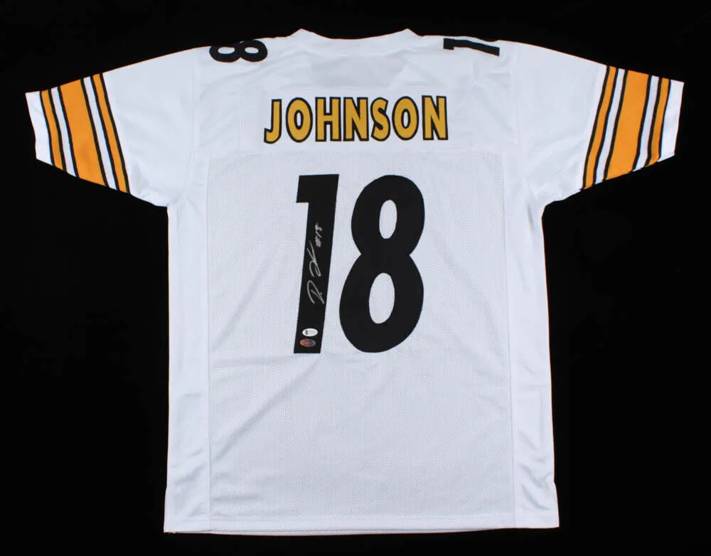 Diontae Johnson Signed Steeler Jersey Beckett/ Pittsburgh Starting Wide Receiver