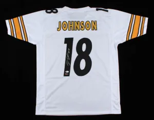 Diontae Johnson Signed Steeler Jersey Beckett/ Pittsburgh Starting Wide Receiver