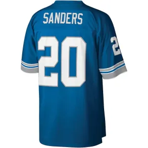 D.Lions #20 Barry Sanders Mitchell & Ness Blue Legacy Replica Jersey Stitched American Football Jerseys
