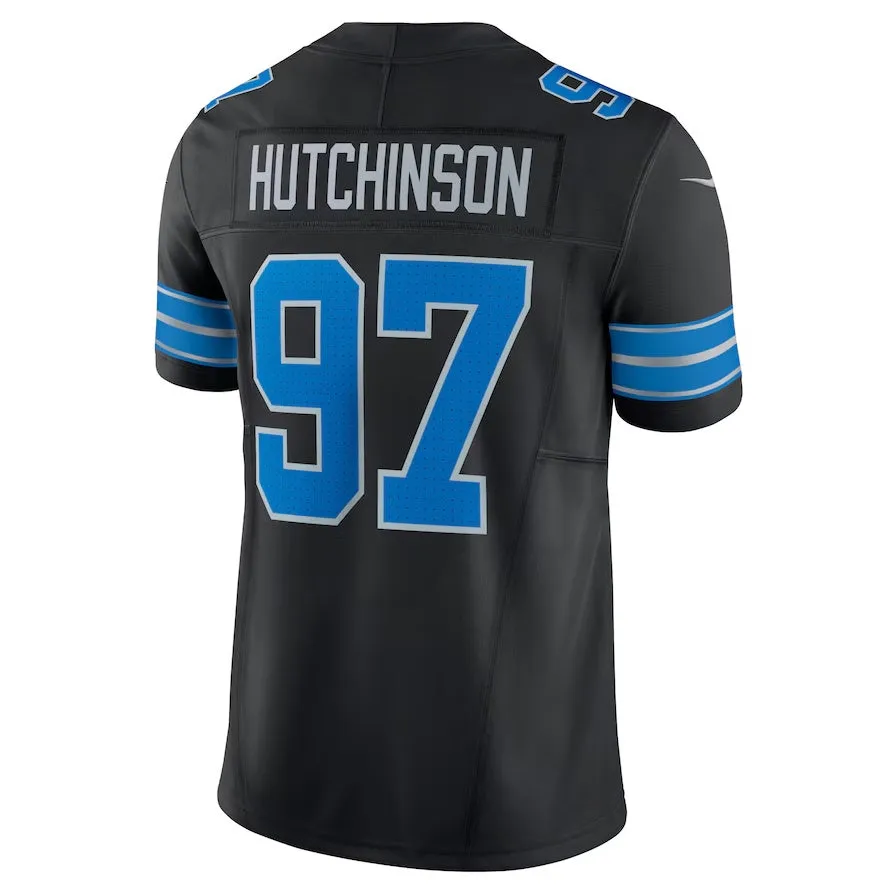 D.Lions #97 Aidan Hutchinson 2nd Alternate Vapor F.U.S.E. Limited Jersey - Black American Football Jerseys