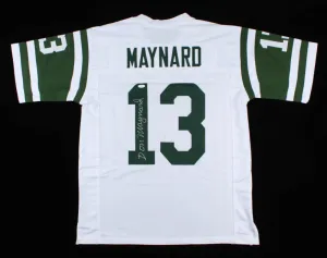 Don Maynard Signed New York Jets Jersey (JSA COA) 1969 Super Bowl Champion Jets