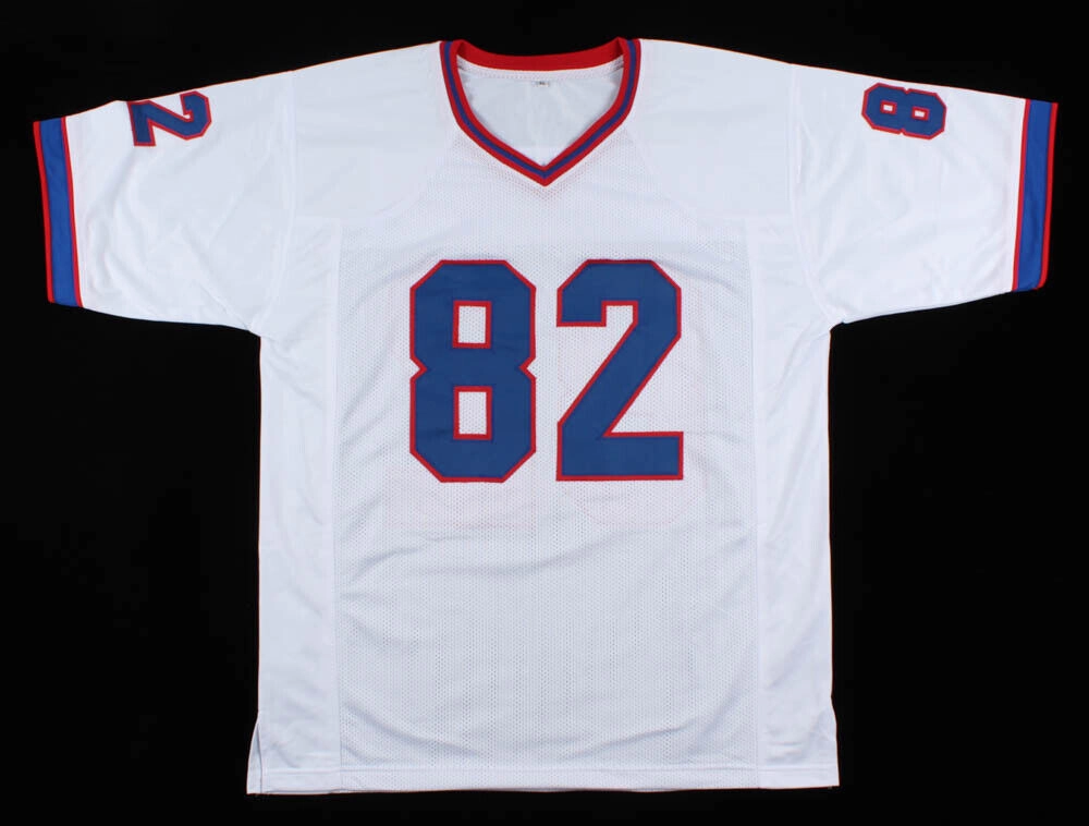 Don Beebe Signed Bills White Jersey (Beckett COA) Buffalo Receiver (19891994)